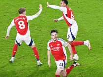 Arsenal đang dẫn đầu Ngoại hạng Anh - Ảnh: AFC