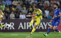 Với 2 bàn thắng vào lưới Al Najma, chân sút người Bồ Đào Nha đang dần chinh phục cột mốc lịch sử. Ảnh: EPA.