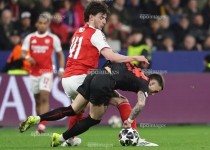 Pháo thủ thành London dừng cuộc chơi ở 2 giải đấu lớn. Ảnh: EPA.